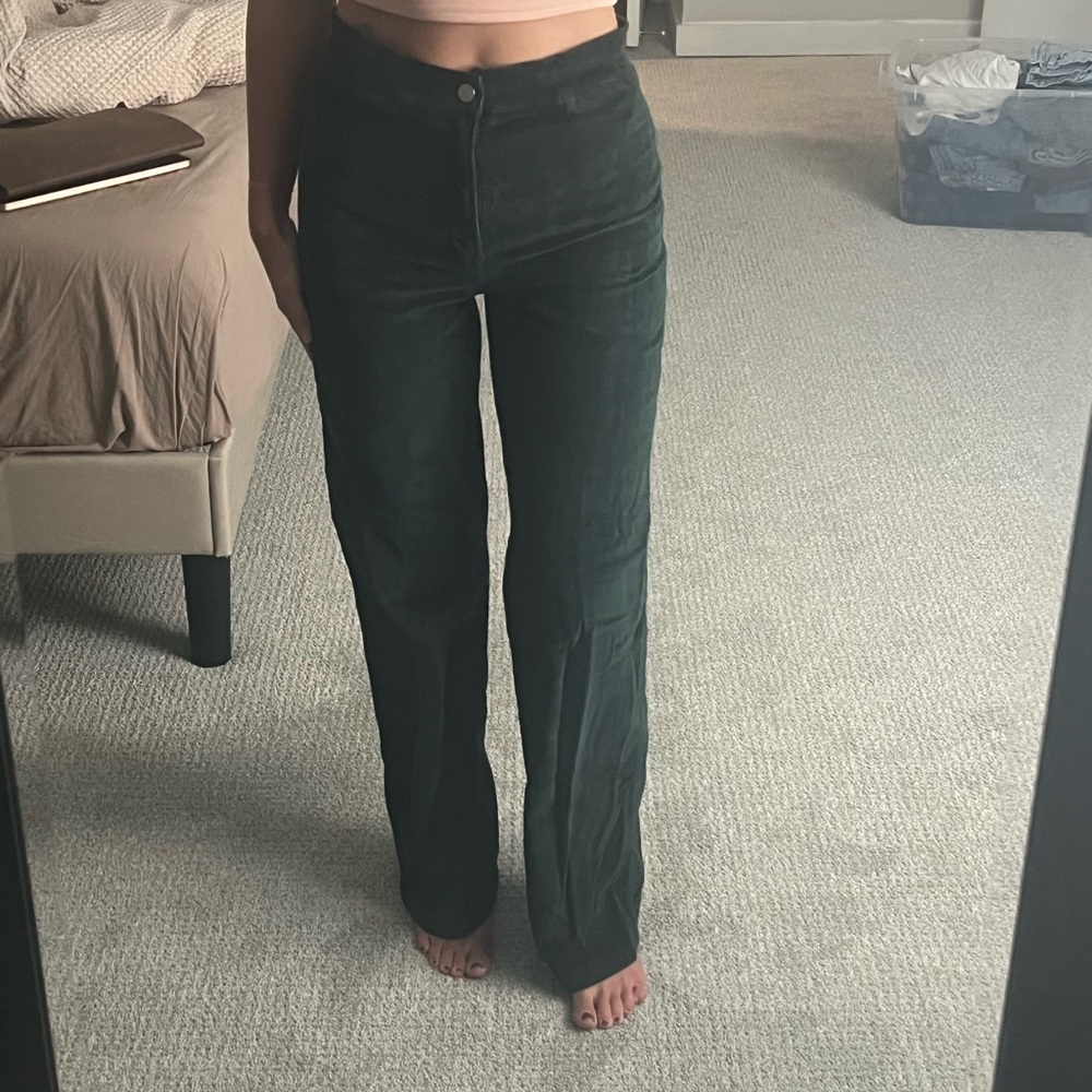 MADEWELL EMERALD CORDUROY PANTS